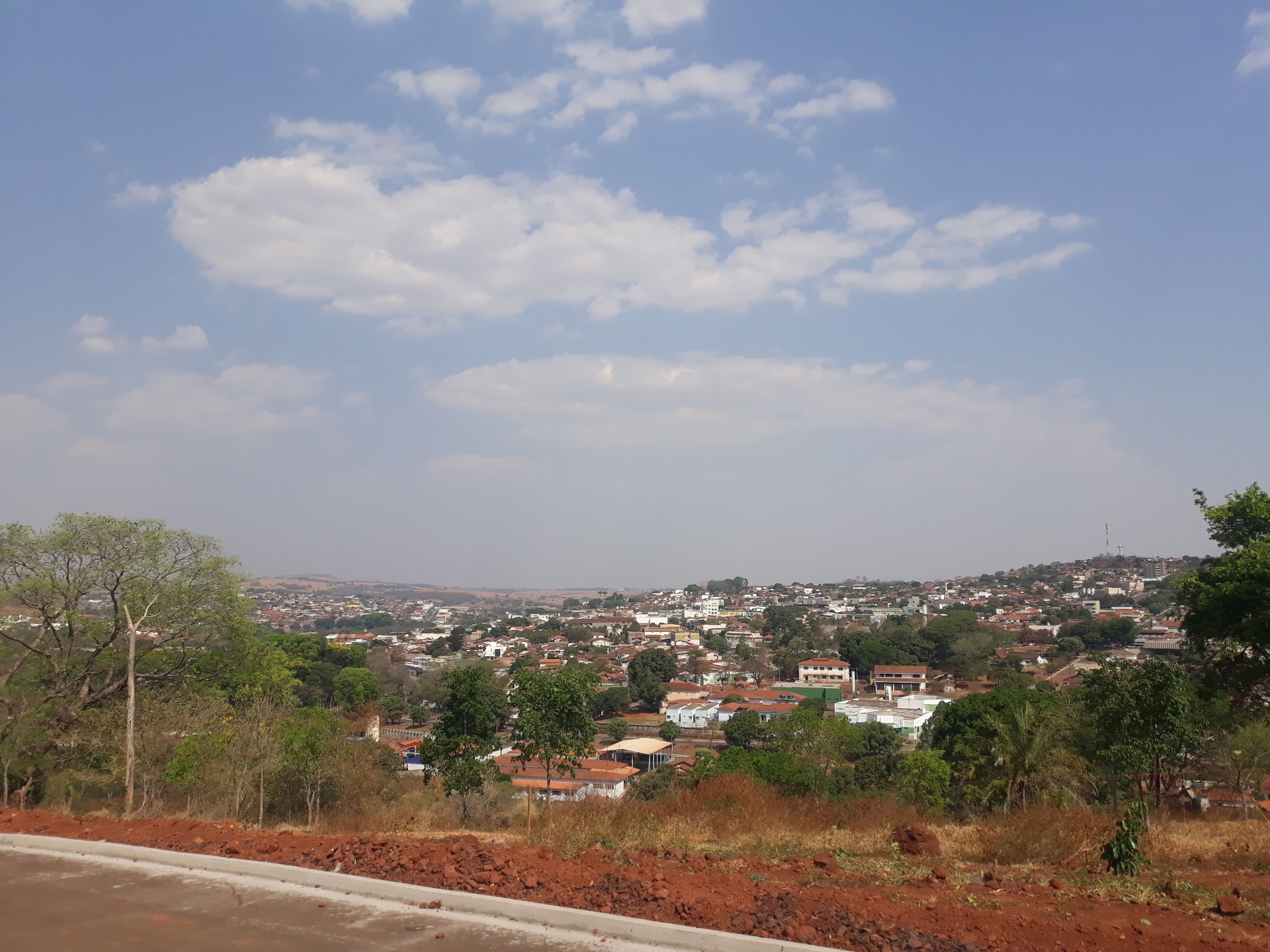 Vista aérea da cidade de Ceres